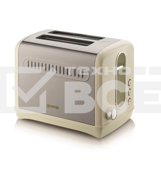 Тостер Gorenje T1100CLI 860Вт бежевый/серебристый