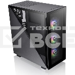 Компьютерный корпус Thermaltake Divider 300 TG ARGB черный без БП ATX 2x120mm 2xUSB3.0 audio front door bott PSU, фото5