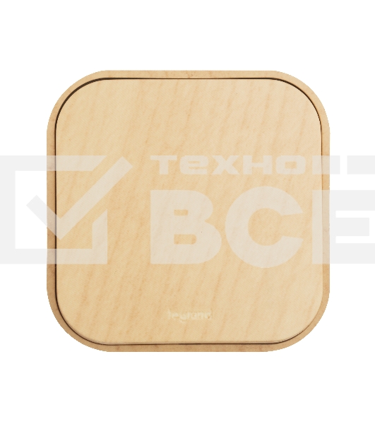 Выключатель 10A 1клав., дерево Quteo 