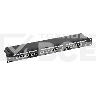 Патч-панель ITK PP24-1UC5EF-K05-G 1U кат. 5Е FTP 24 порта (Krone) GENERICA
