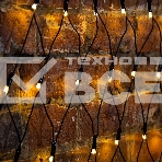 Гирлянда Сеть 2х2х1.5 м, свечение с динамикой, прозрачный ПВХ, 136 LED, 230 В, цвет свечения теплый белый, фото3