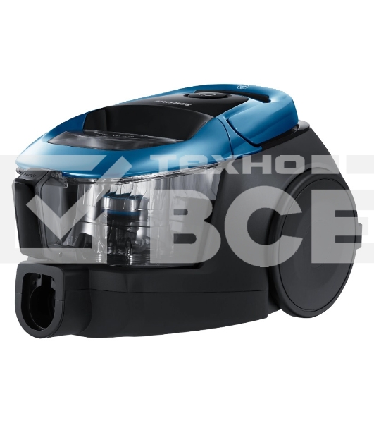 Пылесос Samsung VC18M31A0HU голубой, 380/1800 Вт, уборка сухая, пылесборник контейнер 2 л