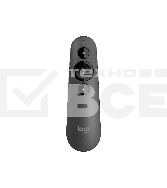 Презентер Logitech R500s Graphite черный, Bluetooth + 2.4 GHz, USB-ресивер , 3 программируемых кнопки, лазерная указка