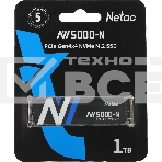 Накопитель SSD Netac NV5000-N, 1Tb, M.2 2280, PCIe 4.0 x4, NVMe, R/W 4800/4600, с радиатором, фото3