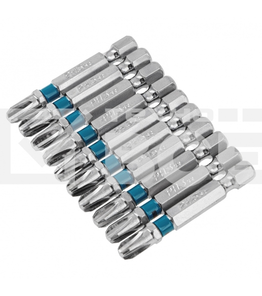 Набор бит PH3х50, сталь S2, 10 шт. Gross