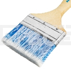 Кисть плоская 'Евро' 4', искусственная щетина, деревянная рукоятка MTX, фото3