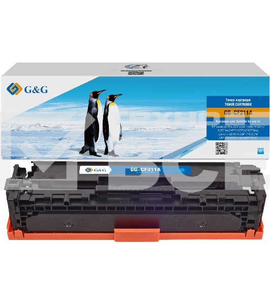 Картридж лазерный G&G GG-CF211A голубой (1800 стр.) для HP HP LJ Pro 200 color Printer M251n/nw/MFP M276n/nw, Canon LBP-7100Cn/7110Cw