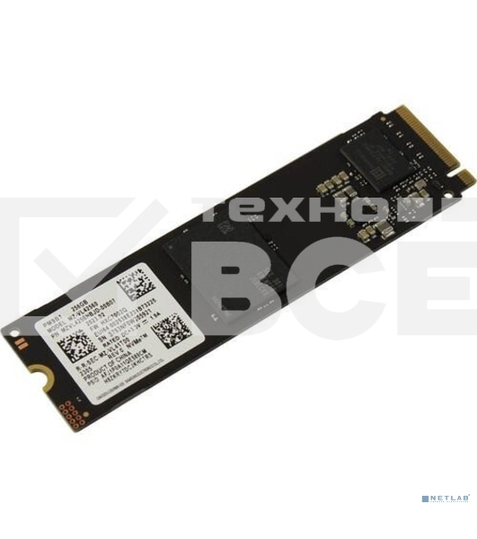 Накопитель SSD Samsung PM9B1, 256GB, PCIe 4.0 x4, M.2 2280, NVMe, R/W 3300/1250
