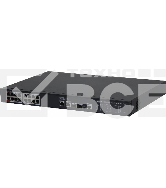 Коммутатор Dahua DH-S4220-16GT-190 (L2) 16x1Гбит/с 2SFP 16PoE 190W управляемый