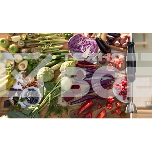 Блендер Bosch MSM4B623, погружной, мощность 1000 Вт, механическое управление, 5 насадок, цвет черный
