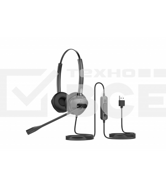 Бинауральная USB-гарнитура Fanvil, HT302-U, стерео, HD звук, USB