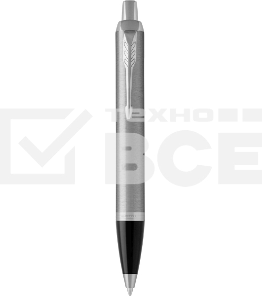Ручка шариковая Parker IM Essential K319 (CW2143631) Brushed Metal CT M син. черн. подар.кор.