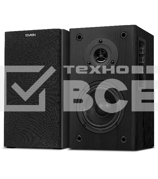 Колонки Sven SPS-614 2.0 (2x20W, Bluetooth, дерево, black)