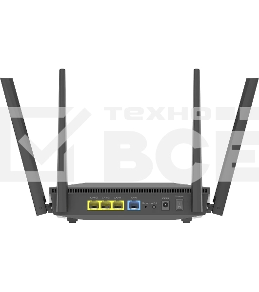 Роутер беспроводной Asus RT-AX52 AX1800 10/100/1000BASE-TX черный