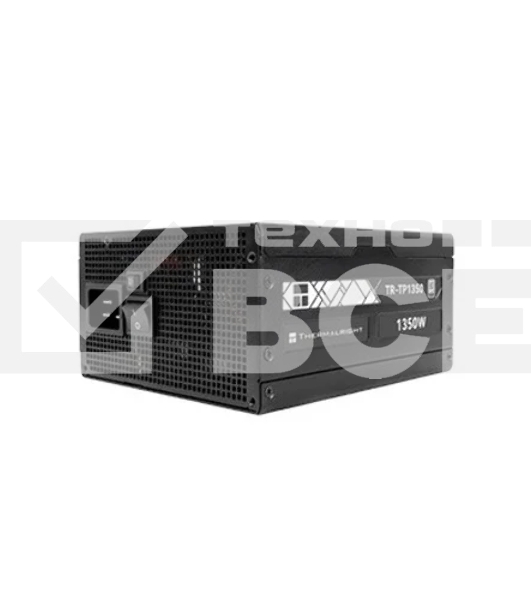 Блок питания Thermalright, 1350W 80+ Platinum (ATX, 3.0, PCIe 5.0, Full modular, 1x24(20+4)pin 600mm, 2xCPU 8(4+4)pin, 2xPCIe*2 8(6+2)pin, 2x12VHPWR PCIe 5.0 12+4pin 600mm, 6xSATA, 5xMOLEX4pin, Active, 120x120mm, 170x150x86mm, OPP, OVP, OTP, OCP, SCP, bla