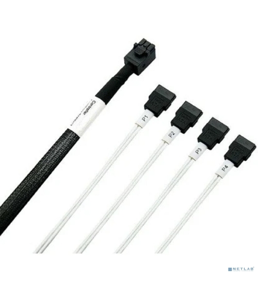 Кабель SFF-8643/4SATA-0.8M