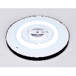Потолочный светодиодный светильник Ambrella light FZ3050 BK черный IP44 24W+10W 6400+6400К D300*40 (Без ПДУ), фото3