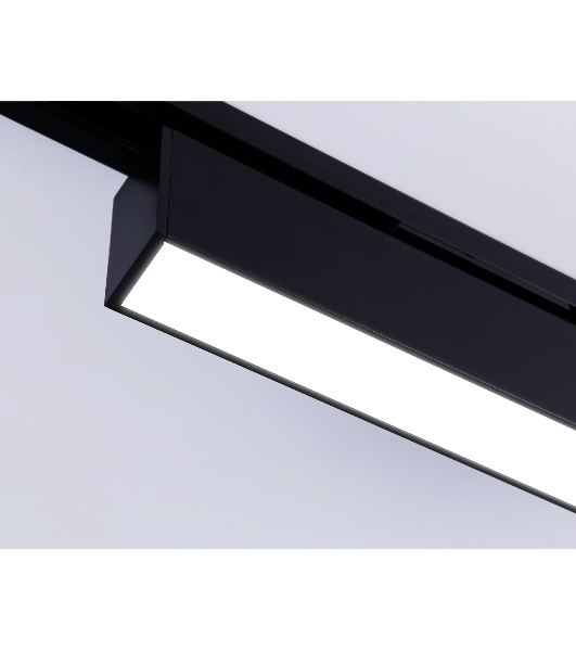 Трековый однофазный светильник Ambrella light GL6767 BK черный LED 12W 4200K 300*22*48