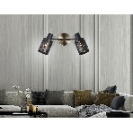 Светильник Ambrella light TR8668/2 BK/SB чёрный/бронза E14/2 max 60W 360*100*190, фото3