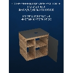 Тумба Bau Dream Blackwood 60 правая, графит, раковина BAU Nimb 51х41 белая, фото10