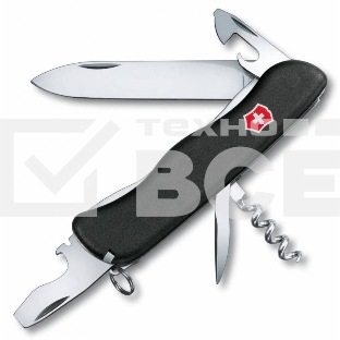 Нож перочинный Victorinox Nomad (0.8353.3) 111мм 11функций черный карт.коробка