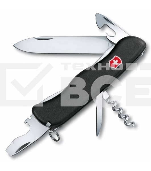 Нож перочинный Victorinox Nomad (0.8353.3) 111мм 11функций черный карт.коробка