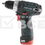 Дрель-шуруповерт Metabo PowerMaxx BS 600080500, Аккумуляторный, 12В, 2 АКБ, фото8