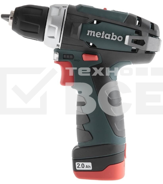 Дрель-шуруповерт Metabo PowerMaxx BS 600080500, Аккумуляторный, 12В, 2 АКБ