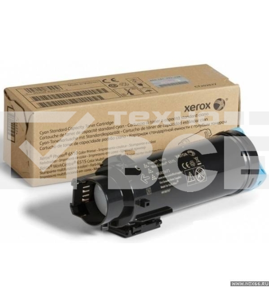Картридж лазерный Xerox 106R03481 голубой для Phaser 6510/WorkCentre 6515 1000 стр.(Channels)