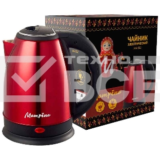 Чайник Матрена MA-002 электрический (1,8 л) стальной красный