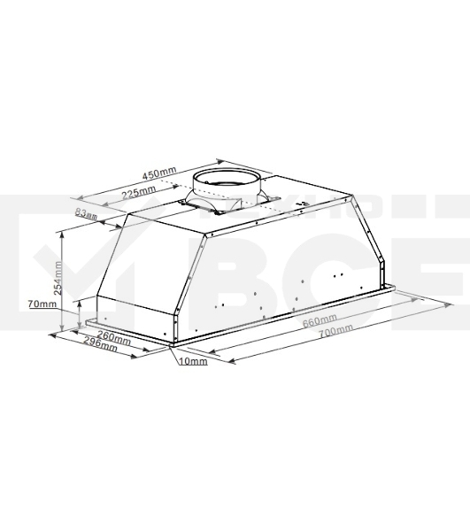 Вытяжка Maunfeld CROSBY LIGHT 70 