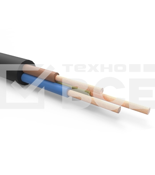 Кабель силовой гибкий КГтп-ХЛ 3х2,5 мм², длина 10 метров, ГОСТ Rexant