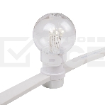 Гирлянда LED Galaxy Bulb String 10м, белый КАУЧУК, 30 ламп*6 LED БЕЛЫЕ, влагостойкая IP65, фото3