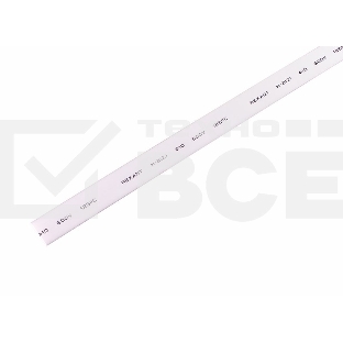 Термоусаживаемая трубка Rexant 10,0/5,0 мм, белая, упаковка 50 шт. по 1 м