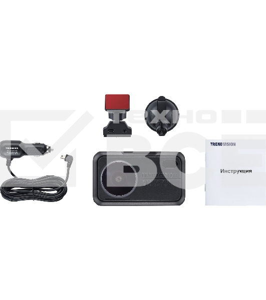 Видеорегистратор TrendVision TDR-721S EVO черный 1440x2560 1440p 170гр. GPS NTK96675