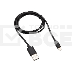 Кабель Rexant USB-Lightning 2 А, 1 м, черный ПВХ, фото 1