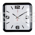 Часы настенные аналоговые Бюрократ WALLC-S90P D29 см черный/белый, фото2