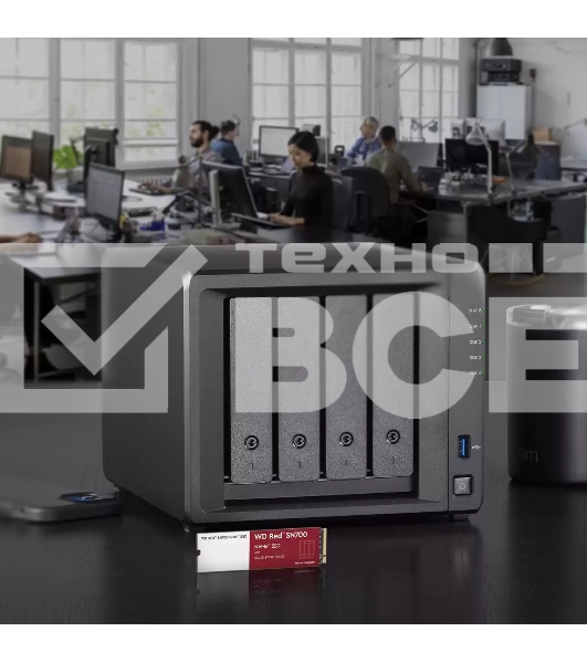 Накопитель SSD WD Red SN700 WDS200T1R0C, 2000Gb, PCIe 3.0 x4, M.2 2280, NVMe, R/W 3400/2900
