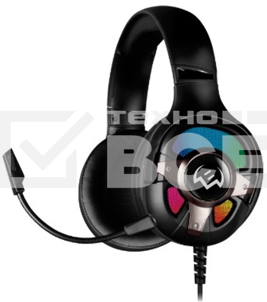 Наушники с микрофоном Sven AP-U1100MV черный 2.2м мониторные оголовье
