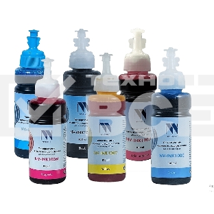 Чернила NV PRINT универсальные на водной основе для аппаратов Epson, комплект 6 цветов по 100 мл