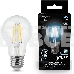 Лампа светодиодная Gauss 102802206LED Filament А60 Е27 6Вт 4100к 1/10/40, фото6