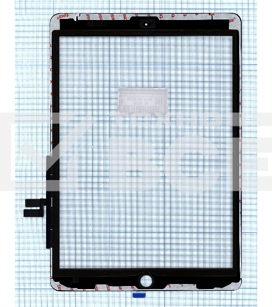 Сенсорное стекло (тачскрин) для Apple iPad 10.2 2020 (A2197) черное