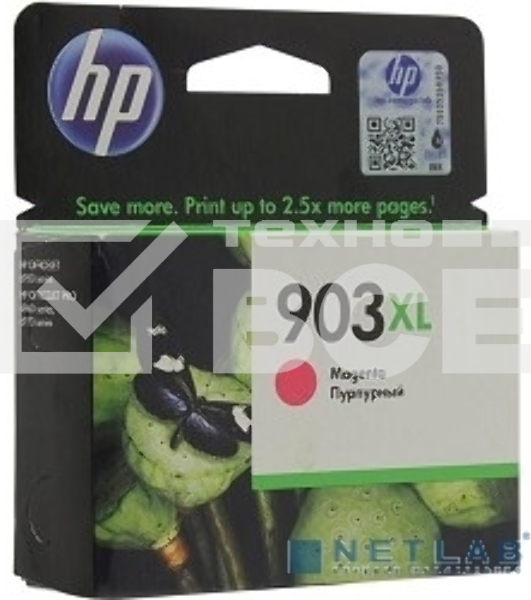 Картридж струйный HP 903XL T6M07AE пурпурный для HP OJP 6960/6970 (825стр.)