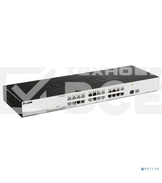 Управляемый L2 коммутатор D-Link DGS-1210-26/FL2A с 24 портами 10/100/1000Base-T и 2 портами 1000Base-X SFP