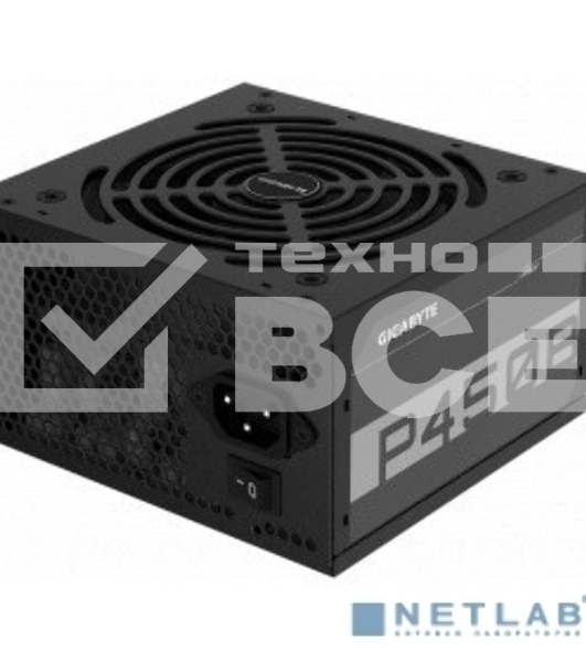 Блок питания Gigabyte GP-P450B, 450Вт, 80 PLUS Bronze, 120мм, черный
