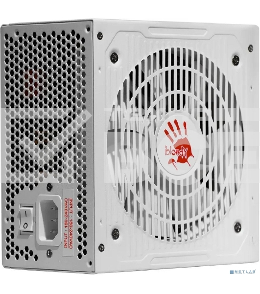 Блок питания Bloody BD-PS750G, 750Вт, 80 PLUS Gold, 120мм, белый
