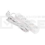 Удлинитель 5 гнезд, 5 м, 3х0,75 мм², с/з, белый PROconnect, фото5