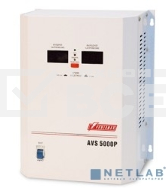 Стабилизаторы напряжения Powerman AVS-P Voltage Regulator 5000VA, Digital Indication, Wall Mount, Hardwire Input/Output, 230V, 1 year warranty, White