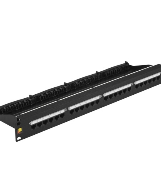 Патч-панель Lanmaster LAN-PPN24U6A 19' 1U 24xRJ45 кат.6A UTP