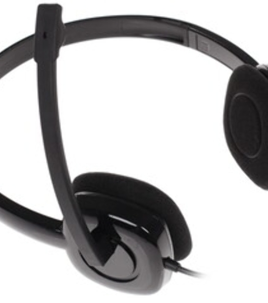 Гарнитура Logitech H151 чёрный, проводная, 3.5 мм